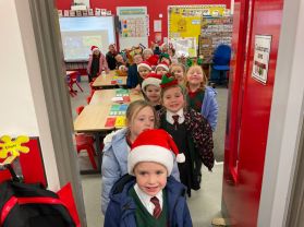 Santa Dash Daily Mile in Mrs Callaghan’s Class