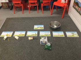 Making bird seed cake :- Mrs Acheson’s class