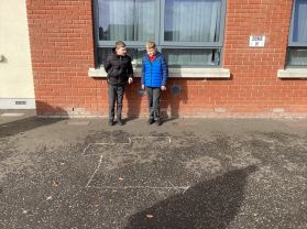 Year 6 Mrs McMurray Outside Numeracy